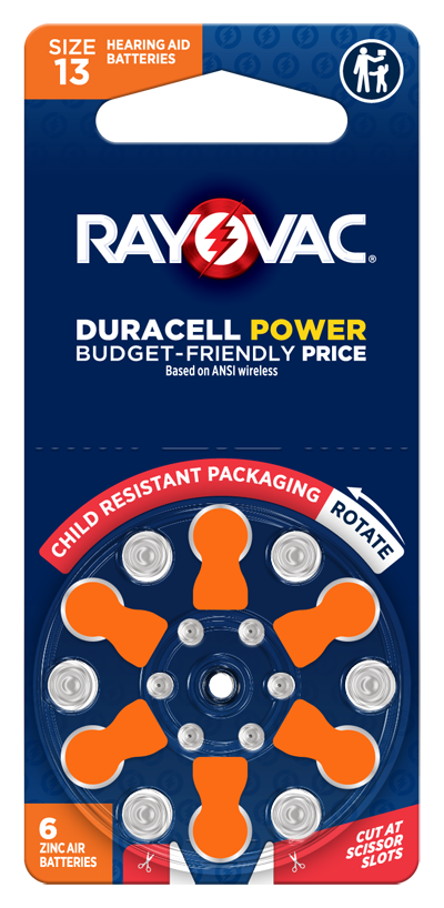Size 13 Hearing Aid Batteries