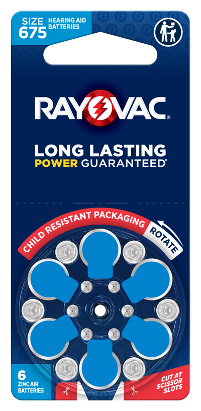 Size 675 Hearing Aid Batteries